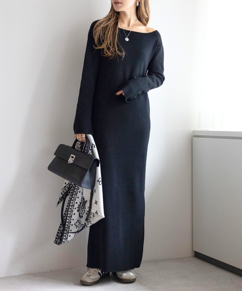 Bonjour Sagan（ボンジュールサガン）の「前後2WAYニットワンピース