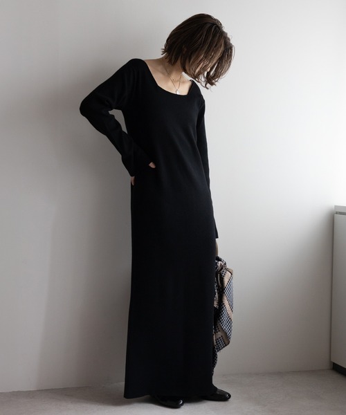 ドゥロワー　2024FALL2 ウェザーテイラードワンピース　ロングジレ ドゥロワー 2024FALL2 ウェザーテイラードワンピース ロングジレ