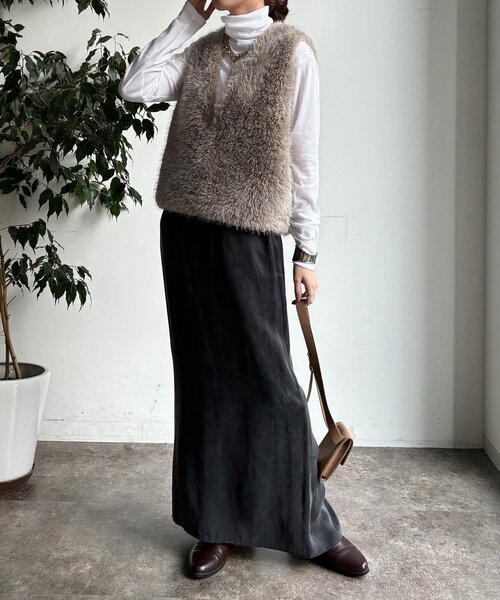 DouDou（ドゥドゥ）の「オーガニックコットンタートル（Tシャツ/カットソー・レディース・オフホワイト/ライトベージュ/ブラック・FREE）」の15枚目の写真