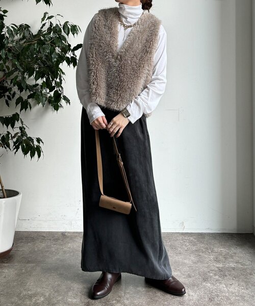 DouDou（ドゥドゥ）の「オーガニックコットンタートル（Tシャツ/カットソー・レディース・オフホワイト/ライトベージュ/ブラック・FREE）」の16枚目の写真