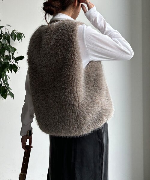 DouDou（ドゥドゥ）の「オーガニックコットンタートル（Tシャツ/カットソー・レディース・オフホワイト/ライトベージュ/ブラック・FREE）」の9枚目の写真