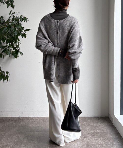 DouDou（ドゥドゥ）の「オーガニックコットンタートル（Tシャツ/カットソー・レディース・オフホワイト/ライトベージュ/ブラック・FREE）」の18枚目の写真