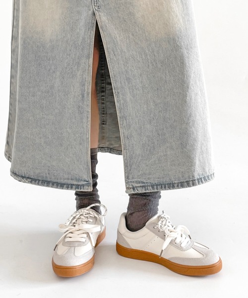 Shoes in Closet（シューズインクローゼット）の「軽量 デイリー ベーシック ローカット レディース スニーカー 2744（スニーカー・レディース・ホワイト×グレー/ホワイト系1/グレー・M/S/XL/L）」の7枚目の写真