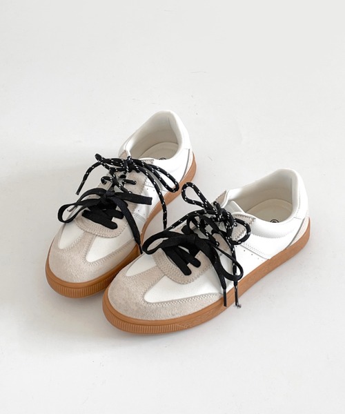 Shoes in Closet（シューズインクローゼット）の「軽量 デイリー ベーシック ローカット レディース スニーカー 2744（スニーカー・レディース・ホワイト×グレー/ホワイト系1/グレー・M/S/XL/L）」の11枚目の写真