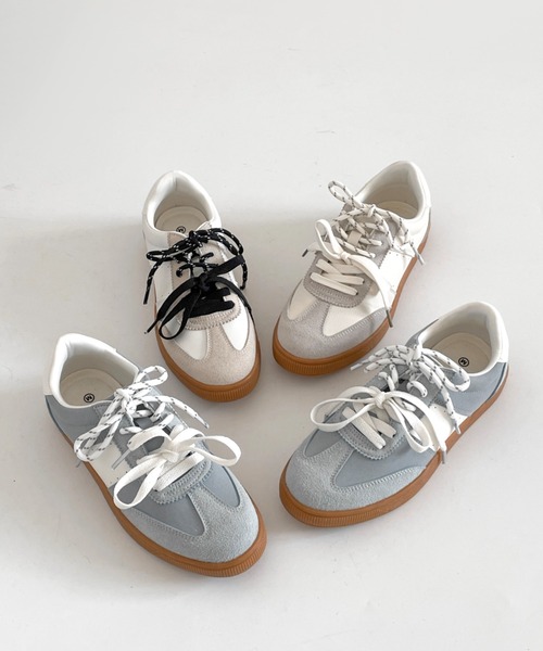 Shoes in Closet（シューズインクローゼット）の「軽量 デイリー ベーシック ローカット レディース スニーカー 2744（スニーカー・レディース・ホワイト×グレー/ホワイト系1/グレー・M/S/XL/L）」の12枚目の写真