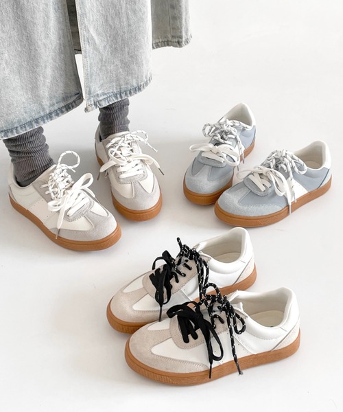 Shoes in Closet（シューズインクローゼット）の「軽量 デイリー ベーシック ローカット レディース スニーカー 2744（スニーカー・レディース・ホワイト×グレー/ホワイト系1/グレー・M/S/XL/L）」の19枚目の写真