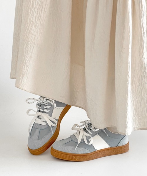 Shoes in Closet（シューズインクローゼット）の「軽量 デイリー ベーシック ローカット レディース スニーカー 2744（スニーカー・レディース・ホワイト×グレー/ホワイト系1/グレー・M/S/XL/L）」の14枚目の写真