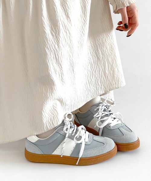 Shoes in Closet（シューズインクローゼット）の「軽量 デイリー ベーシック ローカット レディース スニーカー 2744（スニーカー・レディース・ホワイト×グレー/ホワイト系1/グレー・M/S/XL/L）」の13枚目の写真