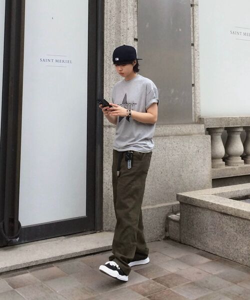 THAT'S IT（ザッツイット）の「カーブドワイドコットンデニムパンツ[カーキ]（デニムパンツ・レディース・カーキ・LARGE/X-LARGE/MEDIUM）」の10枚目の写真