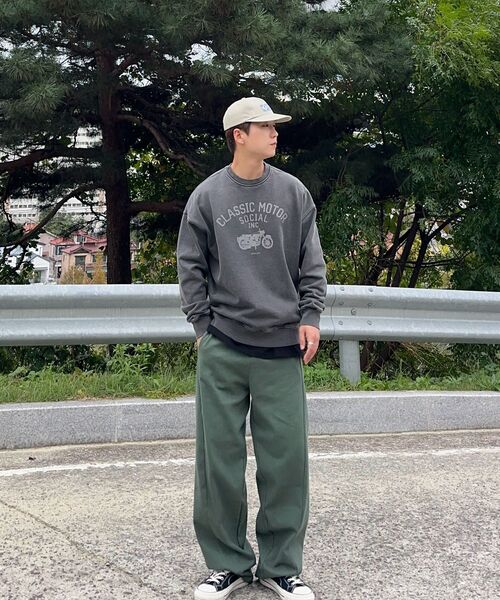 THAT'S IT（ザッツイット）の「カーブドワイドコットンデニムパンツ[カーキ]（デニムパンツ・レディース・カーキ・LARGE/X-LARGE/MEDIUM）」の13枚目の写真