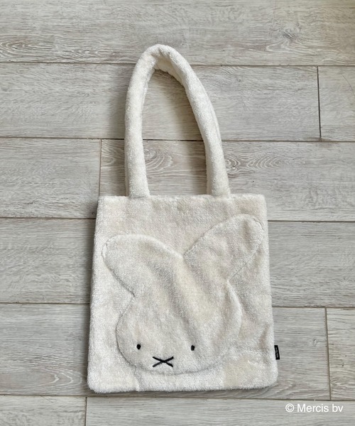 Miffy( ミッフィー)の「miffy ラメダイカットトートバッグ(トートバッグ・レディース・オフホワイト/ピンク/グレー・FREE)」の17枚目の写真