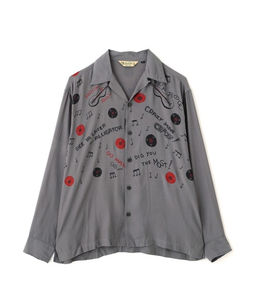 schott（ショット）の「Schott/ショット/ROCK’N ROLL RAYON SHIRT/ロックンロール レーヨンシャツ（シャツ/ブラウス・メンズ・オフホワイト/チャコールグレー・M/L/XL/2XL）」の16枚目の写真