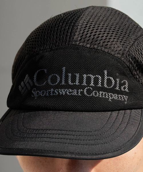 Columbia(コロンビア)の「Columbia/コロンビア Bad Axe Pass Cap ラバーロゴ メッシュジェットキャップ 2026年春夏(キャップ・メンズ・ブラック・FREE)」の4枚目の写真