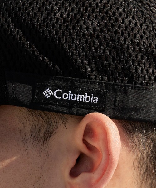 Columbia(コロンビア)の「Columbia/コロンビア Bad Axe Pass Cap ラバーロゴ メッシュジェットキャップ 2026年春夏(キャップ・メンズ・ブラック・FREE)」の3枚目の写真