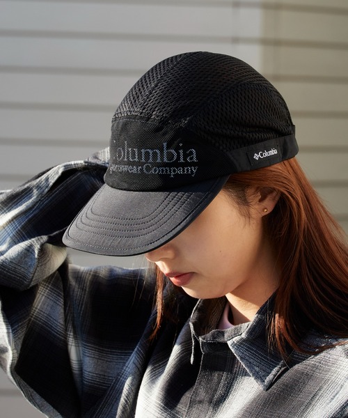 Columbia(コロンビア)の「Columbia/コロンビア Bad Axe Pass Cap ラバーロゴ メッシュジェットキャップ 2026年春夏(キャップ・メンズ・ブラック・FREE)」の14枚目の写真