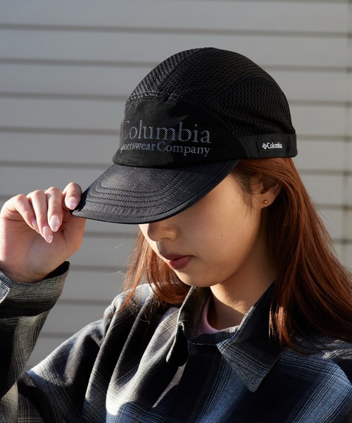 Columbia(コロンビア)の「Columbia/コロンビア Bad Axe Pass Cap ラバーロゴ メッシュジェットキャップ 2026年春夏(キャップ・メンズ・ブラック・FREE)」の13枚目の写真