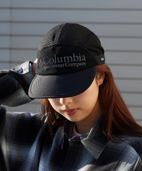 Columbia(コロンビア)の「Columbia/コロンビア Bad Axe Pass Cap ラバーロゴ メッシュジェットキャップ 2026年春夏(キャップ・メンズ・ブラック・FREE)」の12枚目の写真