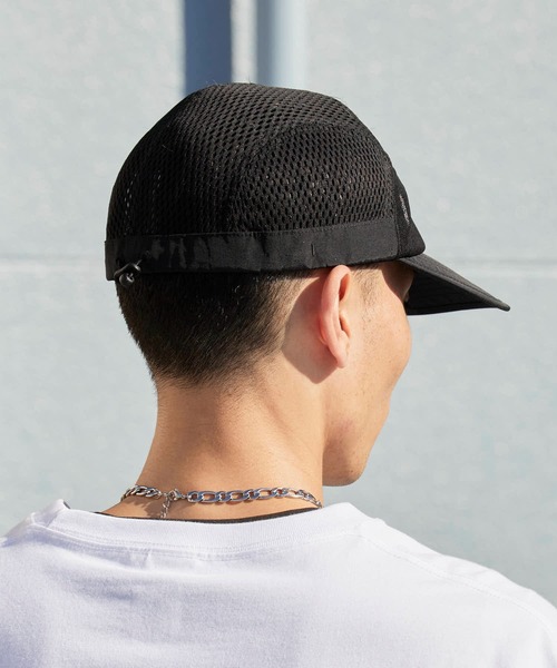 Columbia(コロンビア)の「Columbia/コロンビア Bad Axe Pass Cap ラバーロゴ メッシュジェットキャップ 2026年春夏(キャップ・メンズ・ブラック・FREE)」の7枚目の写真