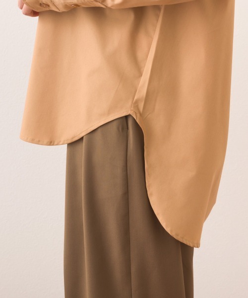 OMNES（オムネス）の「ポプリンベーシックレギュラーカラー 長袖シャツブラウス（シャツ/ブラウス・レディース・ベージュ/グリーン系その他/ブルー系その他/ホワイト/ライトグリーン/ブラック・FREE）」の20枚目の写真