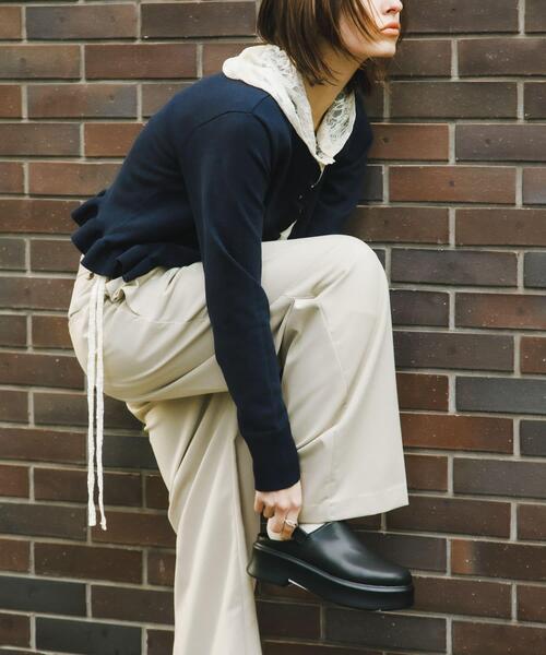 SENSE OF PLACE by URBAN RESEARCH（センスオブプレイスバイアーバンリサーチ）の「クロッグベルトサボ（その他シューズ・レディース・ベージュ/ブラック・MEDIUM/LARGE/SMALL）」の14枚目の写真