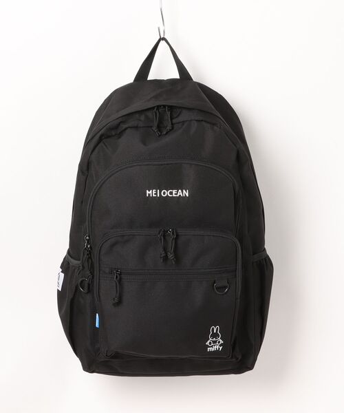 未使用　新品　MEI OCEAN miffy 収納　ブラックリュック　黒　大容量 MEIOCEAN×ミッフィー リュック 大容量 軽量 31L 62123（バックパック