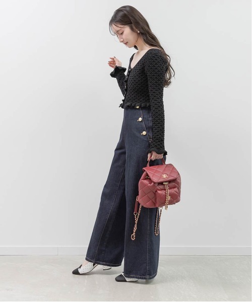 RANDA(ランダ)の「ミニリボンバックストラップパンプス(パンプス・レディース・ホワイト/ブラック/ピンク・S/LL/M/L)」の12枚目の写真