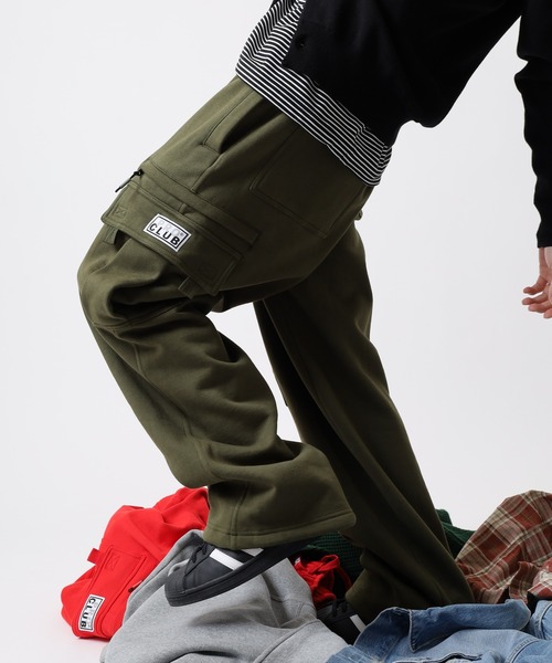 PRO CLUB (プロクラブ)の「PRO CLUB スウェットカーゴパンツ(スウェットパンツ・メンズ・オリーブ/ピンク/レッド/ラベンダー・S/M/L/2XL/3XL/XL)」の1枚目の写真