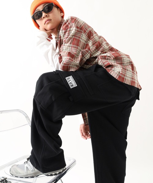 PRO CLUB （プロクラブ）の「PRO CLUB スウェットカーゴパンツ（スウェットパンツ・メンズ・オリーブ/ピンク/レッド/ラベンダー/ブラック・S/M/L/2XL/3XL/XL/XS）」の2枚目の写真