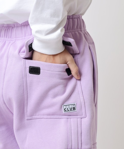 PRO CLUB (プロクラブ)の「PRO CLUB スウェットカーゴパンツ(スウェットパンツ・メンズ・オリーブ/ピンク/レッド/ラベンダー・S/M/L/2XL/3XL/XL)」の8枚目の写真