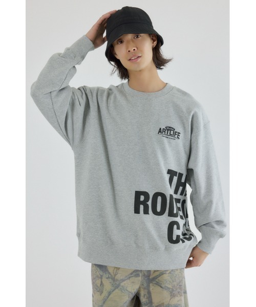 RODEO CROWNS WIDE BOWL(ロデオクラウンズワイドボウル)の「イレギュラースウェット(スウェット・メンズ・バーガンディー/ブラック/杢グレー・MEDIUM/LARGE)」の3枚目の写真