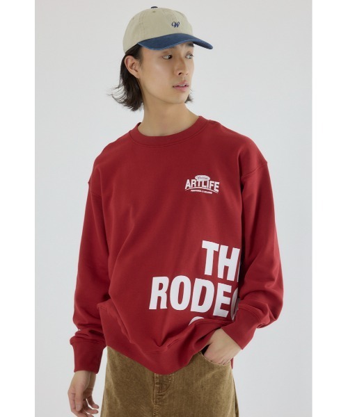 RODEO CROWNS WIDE BOWL(ロデオクラウンズワイドボウル)の「イレギュラースウェット(スウェット・メンズ・バーガンディー/ブラック/杢グレー・MEDIUM/LARGE)」の9枚目の写真