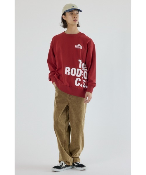 RODEO CROWNS WIDE BOWL(ロデオクラウンズワイドボウル)の「イレギュラースウェット(スウェット・メンズ・バーガンディー/ブラック/杢グレー・MEDIUM/LARGE)」の12枚目の写真