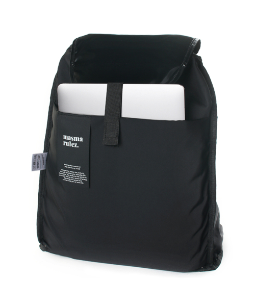 MASMARULEZ（マスマルールズ）の「[INT] String flap backpack _ Glittery black（バックパック/リュック・レディース・その他・FREE）」の6枚目の写真