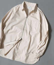 ANPAS（アンパス）の「Twill & Denim Zip‐Front Over Shirt / ツイル＆デニム ダブルジップオーバーシャツ メンズ シャツジャケット ライトアウター（デニムジャケット）」