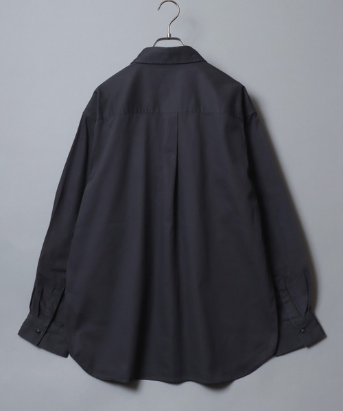 ANPAS(アンパス)の「Twill & Denim Zip‐Front Over Shirt / ツイル&デニム ダブルジップオーバーシャツ メンズ シャツジャケット ライトアウター(デニムジャケット・メンズ・ブラック系その他/チャコールグレー/アイボリー/ブルー系その他・XL/L/M)」の7枚目の写真