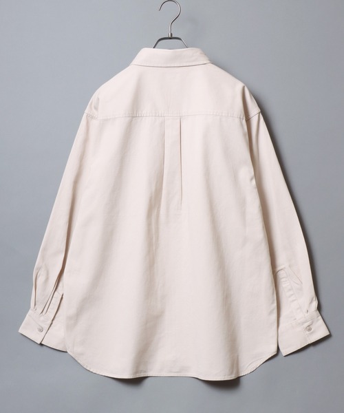 ANPAS(アンパス)の「Twill & Denim Zip‐Front Over Shirt / ツイル&デニム ダブルジップオーバーシャツ メンズ シャツジャケット ライトアウター(デニムジャケット・メンズ・ブラック系その他/チャコールグレー/アイボリー/ブルー系その他・XL/L/M)」の5枚目の写真