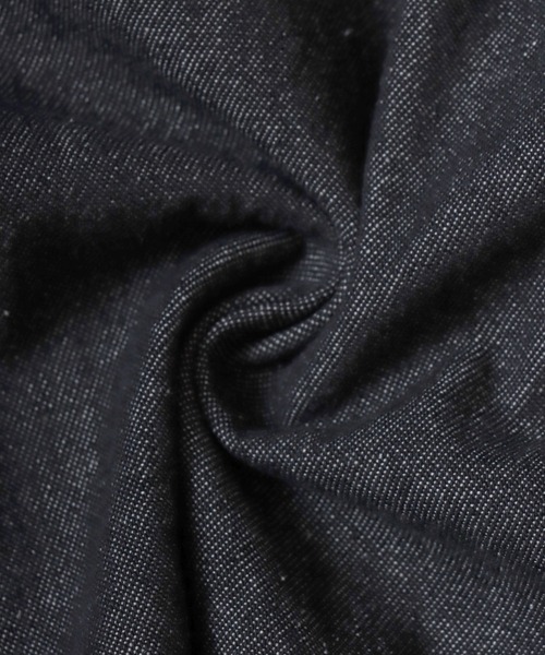 ANPAS(アンパス)の「Twill & Denim Zip‐Front Over Shirt / ツイル&デニム ダブルジップオーバーシャツ メンズ シャツジャケット ライトアウター(デニムジャケット・メンズ・ブラック系その他/チャコールグレー/アイボリー/ブルー系その他・XL/L/M)」の10枚目の写真