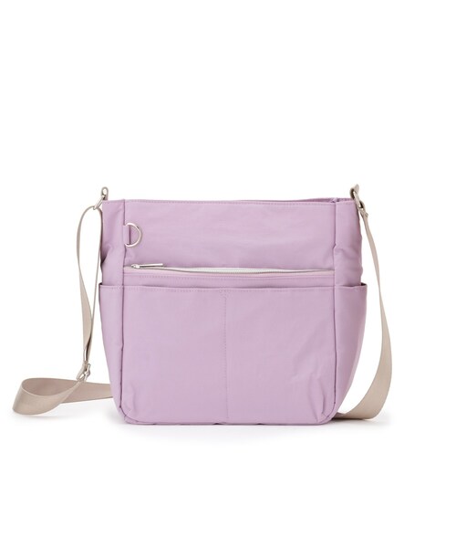 SHOO・LA・RUE(シューラルー)の「【撥水/軽量】驚きの収納力 10ポケットショルダーバッグ(ショルダーバッグ・レディース・ブラック/ブラウン系/ライトパープル/グレー/ナチュラル・00)」の19枚目の写真