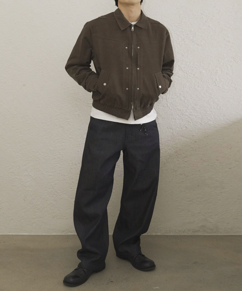 SIIIIDO（シド）の「DAWKINS RAW RAW CURVED LINE DENIM JEANS #1（デニムパンツ・メンズ・その他・2/1/0/4/3）」の3枚目の写真