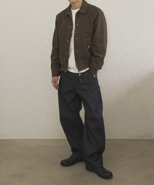 SIIIIDO（シド）の「DAWKINS RAW RAW CURVED LINE DENIM JEANS #1（デニムパンツ・メンズ・その他・2/1/0/4/3）」の4枚目の写真