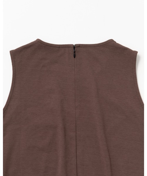 THOUSAND MILE（サウザンドマイル）の「【L's】SLEEVELESS ALL IN ONE LUXELEAF JERSEY/スリーブレスオールインワン（つなぎ/オールインワン・レディース・ブラウン/スミクロ・FREE）」の5枚目の写真