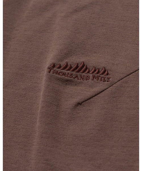 THOUSAND MILE（サウザンドマイル）の「【L's】SLEEVELESS ALL IN ONE LUXELEAF JERSEY/スリーブレスオールインワン（つなぎ/オールインワン・レディース・ブラウン/スミクロ・FREE）」の4枚目の写真