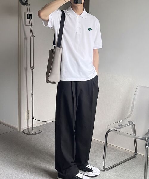 GEECOON(ジークーン)の「オリジナルコットンピケ半袖シャツ GEE245-102 ホワイト(ポロシャツ・メンズ・その他・M/L/XL)」の14枚目の写真