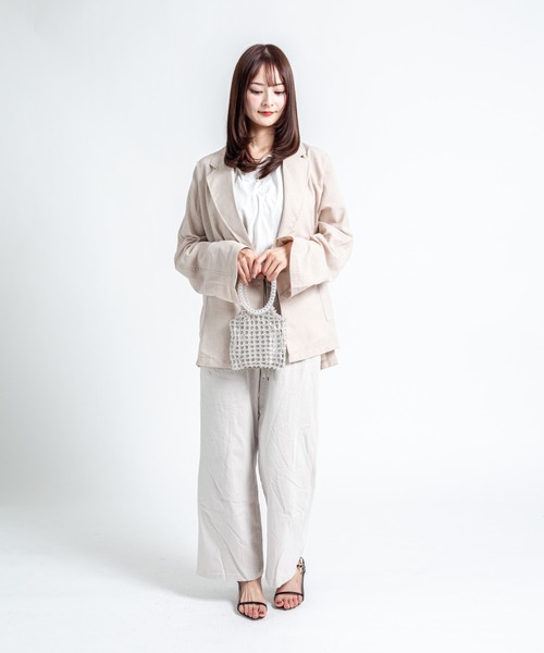 The Bagmati(ザバグマティ)の「【THE BAGMATI/ザ・バグマティー】グラスビーズバッグ ミニバッグ(トートバッグ・レディース・シルバー/アイボリー・FREE)」の5枚目の写真