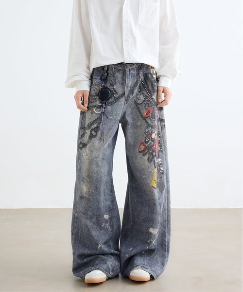 Evo+Revo（エボレボ）の「”まるでデニム！！”３Dプリントバギーパンツ（デニムパンツ・メンズ・ネイビー/ブラック・S/M/L）」の7枚目の写真