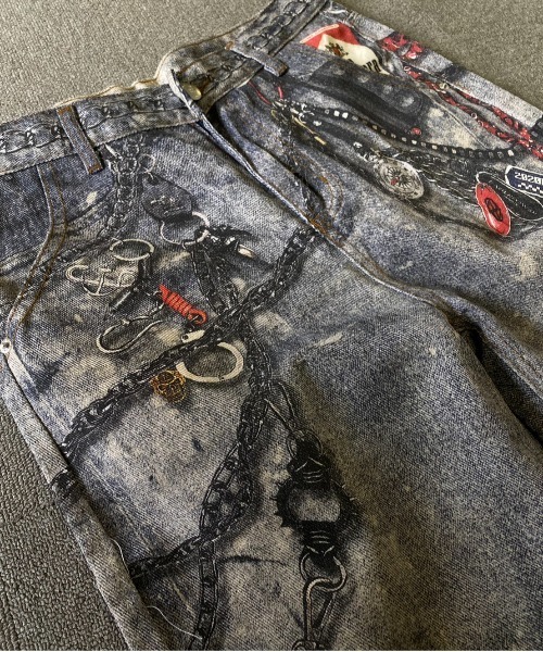 Evo+Revo（エボレボ）の「”まるでデニム！！”３Dプリントバギーパンツ（デニムパンツ・メンズ・ネイビー/ブラック・S/M/L）」の16枚目の写真