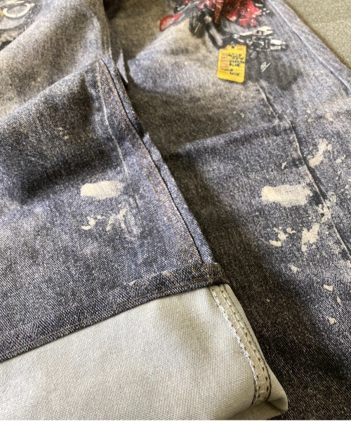 Evo+Revo（エボレボ）の「”まるでデニム！！”３Dプリントバギーパンツ（デニムパンツ・メンズ・ネイビー/ブラック・S/M/L）」の17枚目の写真