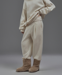 MAU SOLEUM（マウソレウム）の「Dew Folded Sweat Pants - Cream（スウェットパンツ）」