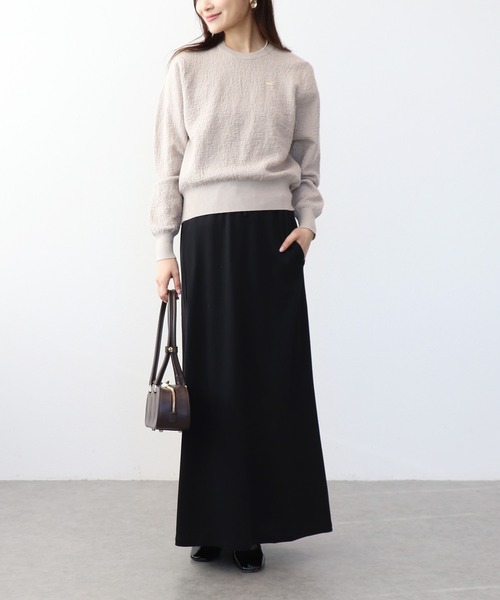 Jines（ジネス）の「ジャージーロングスカート（スカート・レディース・ブラック/ダークグレー・38）」の11枚目の写真