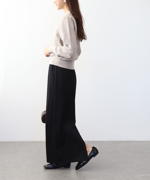 Jines（ジネス）の「ジャージーロングスカート（スカート・レディース・ブラック/ダークグレー・38）」の8枚目の写真